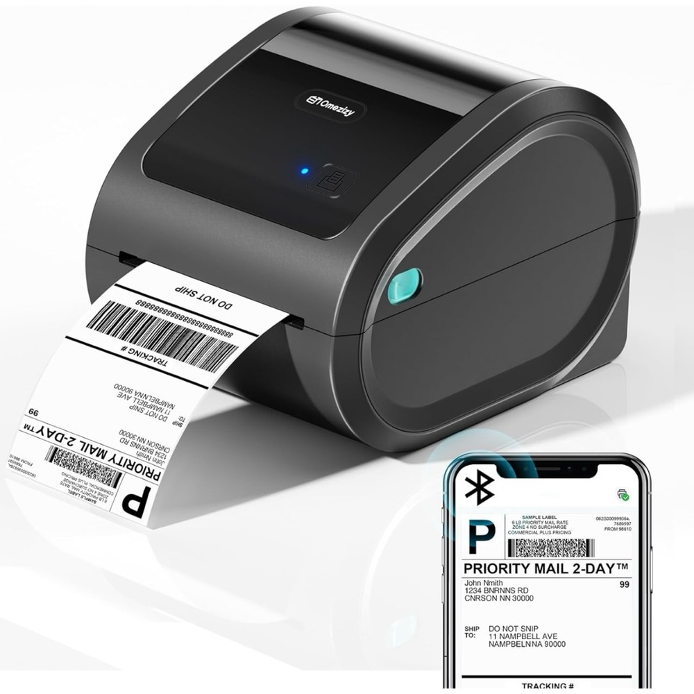 NIB Omezizy Bluetooth Thermal Label Printer 4x6 - D520BT Thermal Printer